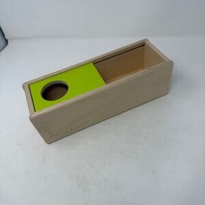 Lovevery Lime Green Wooden Ball Slide Box - Ball Not Included